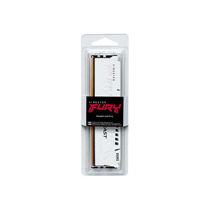 Kingston Fury Beast 16GB (16GBx1) DDR5 6000MHz (White) DDR5 RAM Memory