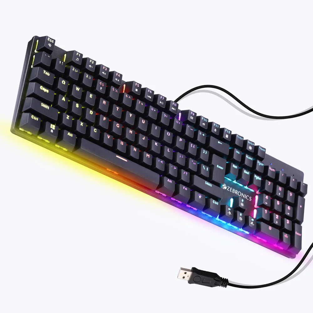 Zebronics Nitro Plus RGB Blue Switches Mechanical Gaming Keyboard
