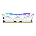 TeamGroup T-Force Delta RGB 16GB (16GBx1) DDR5 CL36 5600MHz RAM (White)