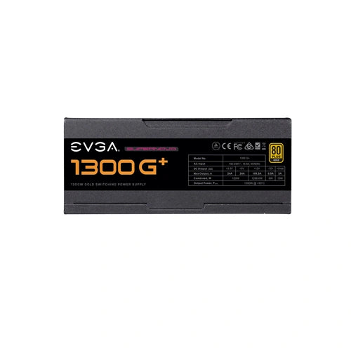 EVGA SuperNova 1300 G Plus ATX 3.1 1300 Watt Gold Fully Modular SMPS