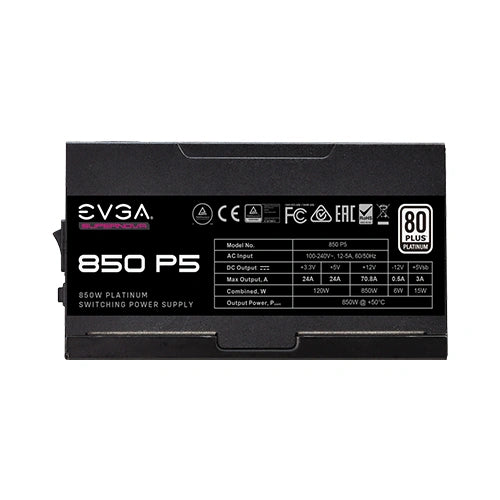 EVGA SuperNova 850 P5 Platinum 850 Watt Fully Modular SMPS