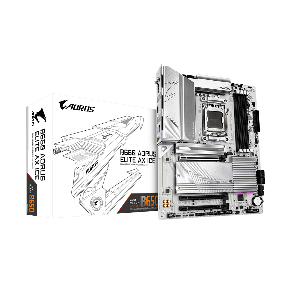 GIGABYTE B650M AORUS ELITE AX ICE DDR5 AM5 Motherboard