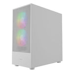 Gamdias Talos E3 Mesh Elite, E-ATX Mid Tower Gaming PC Case w/Tempered Glass, Built-in 2x140mm & 1x120mm PWM ARGB Fans, Up to Radiators/AIO 360mm, 390mm GPU/VGA RTX 40 Series, 180mm CPU Cooler-White