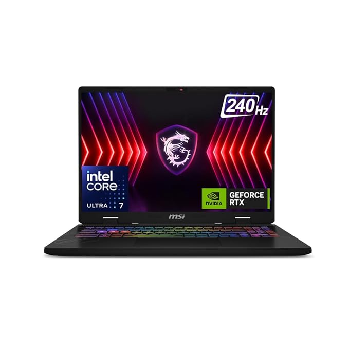 MSI Crosshair 16, Intel Series 2 Core Ultra 7 255HX, 41cm QHD+ 240Hz Gaming Laptop (16GB/1TB NVMe SSD/Windows 11 Home/NVIDIA GeForce RTX 5060, GDDR7 8GB/Cosmos Gray/2.5Kg) D2XWFKG-068IN