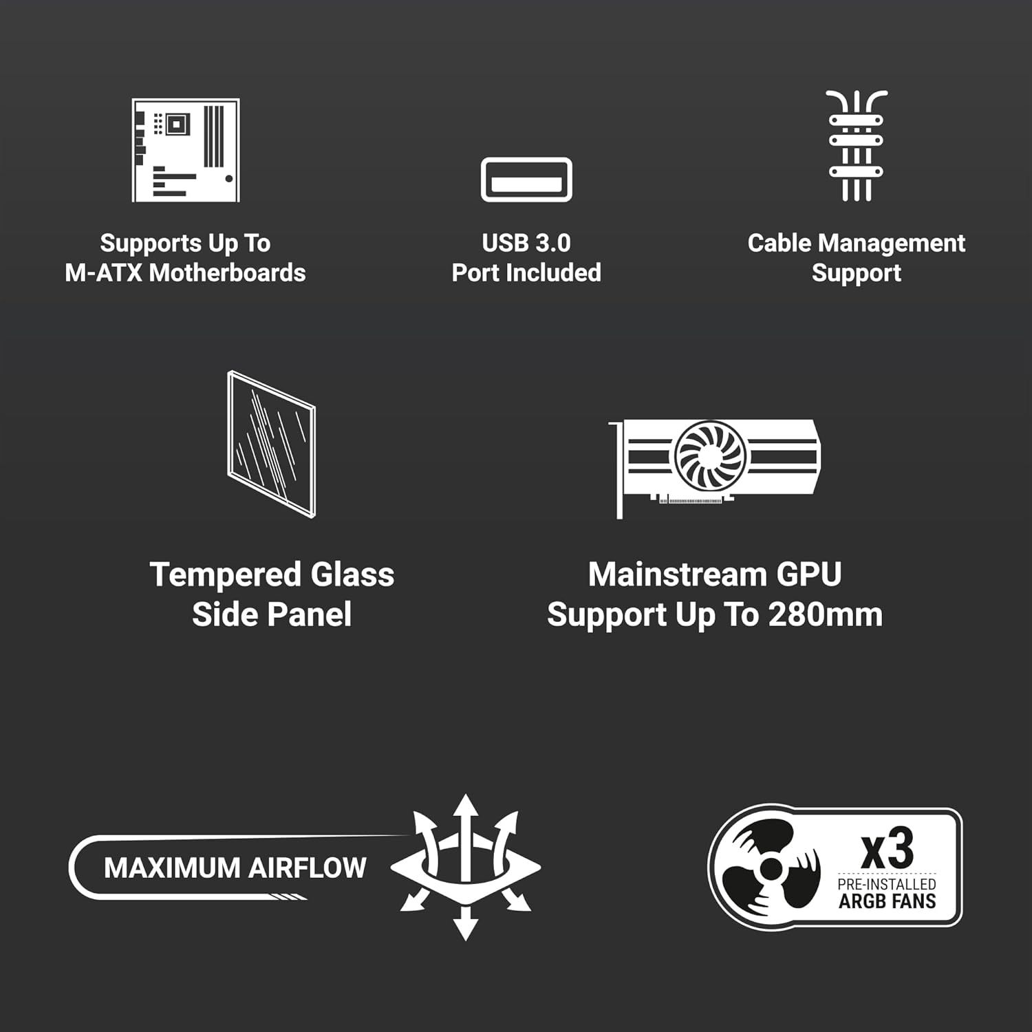 ANT Esports 400 AIR Mini Gaming PC Cabinet | High Airflow