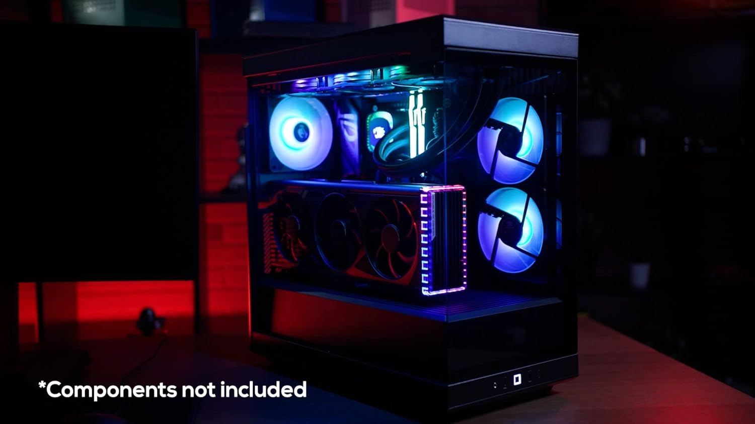 HYTE Y40 Modern Aesthetic Panoramic Mid-Tower Case - Black