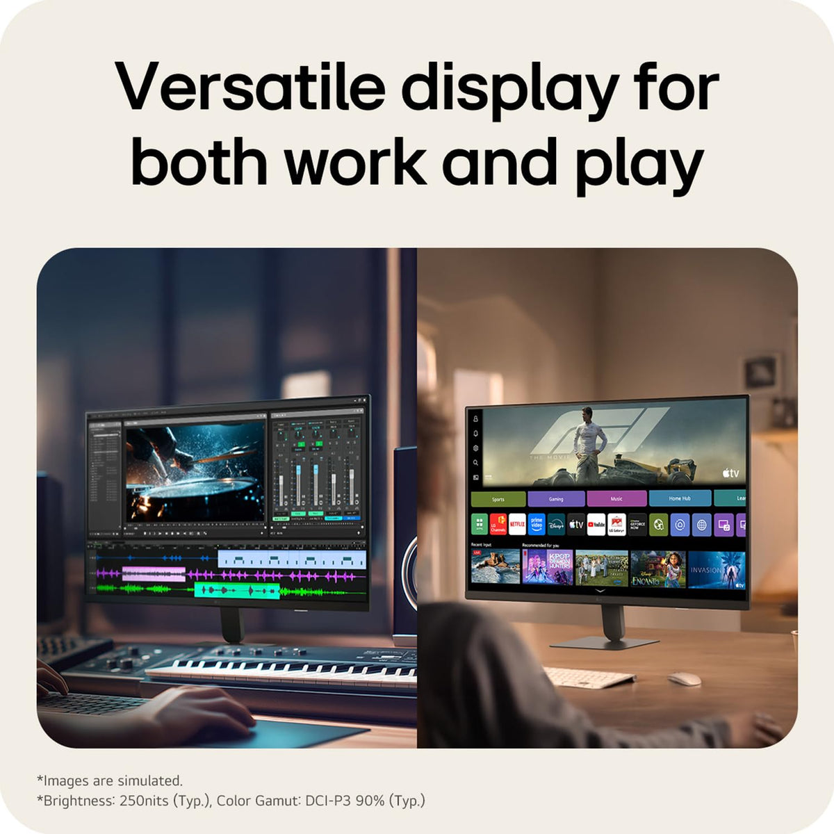 LG 32U701SB 32 Inch 4K UHD Smart Monitor