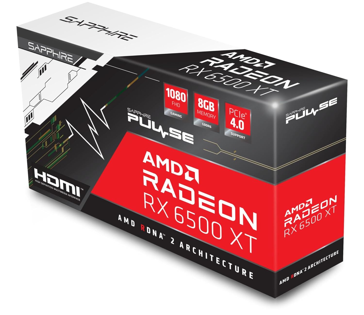Sapphire Radeon RX 6500 XT 8GB GDDR6 Pulse Graphics Card