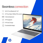 HP 15, AMD Ryzen 3 7320U (8GB DDR4, 512GB SSD) FHD, Anti-Glare, Micro-Edge, 15.6''/39.6cm, Win11, M365 Basic(1yr)* Office24, Silver, 1.59kg, fc0500AU, FHD Camera w/Privacy Shutter Laptop