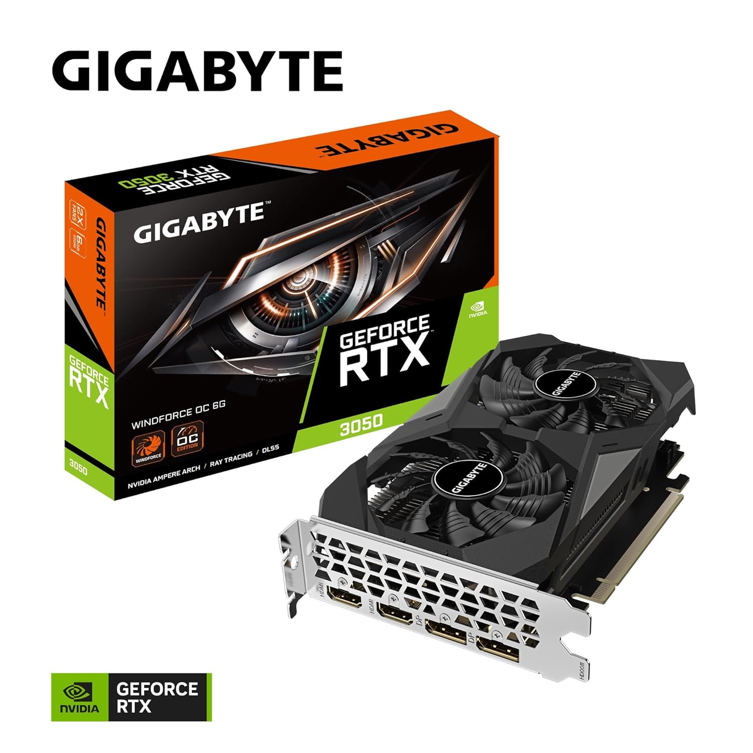 Gigabyte GeForce RTX 3050 6GB WINDFORCE OC Graphics Card