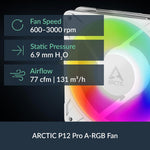 ARCTIC Liquid Freezer III Pro 360 A-RGB (White) - AIO CPU Cooler, 3 x 120 mm Water Cooling, 38 mm Radiator, PWM Pump, VRM Fan, AMD AM5/AM4, Intel LGA1851/1700 Contact Frame - White