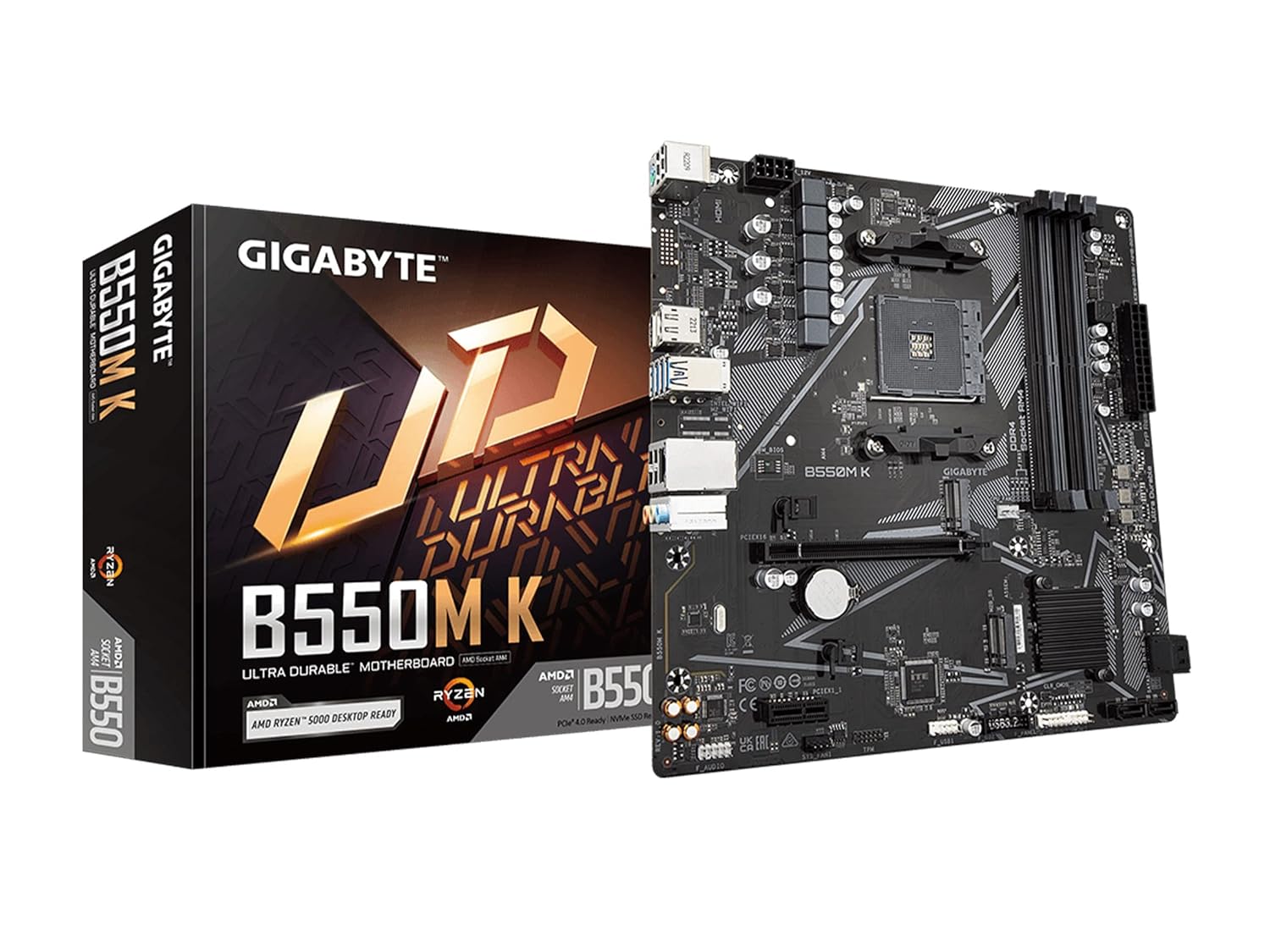 GIGABYTE B550M K DDR4 AM4 Motherboard | Ryzen Support