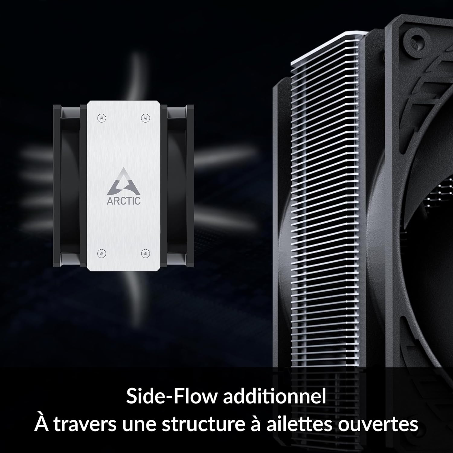 ARCTIC Freezer 36 CO- Single-Tower CPU Cooler with Push-Pull, Two Pressure-optimised 120 mm P Fans, Dual Ball Bearing, 200-1800 RPM, 4 heatpipes, incl. MX-6 Thermal Compound - Black