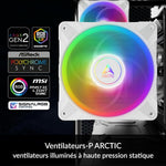 ARCTIC Freezer 36 A-RGB -(White) Tower CPU Cooler with Push-Pull, Two Pressure-optimised 120 mm P Fans and ARGB Lighting, Fluid Dynamic Bearing, 200–2000 RPM, 4 Heatpipes, incl. MX-6 Thermal Compound