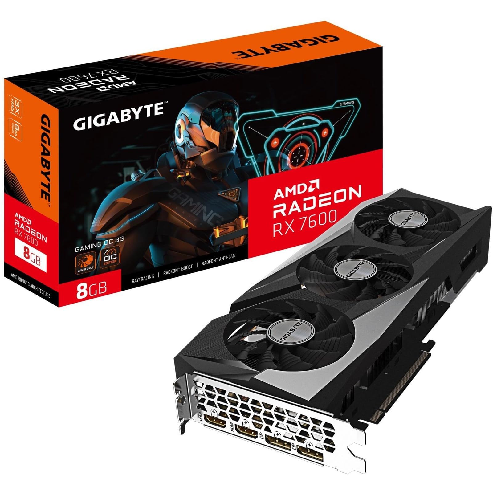 Gigabyte Radeon RX 7600 Gaming OC 8GB GDDR6 Graphics Card