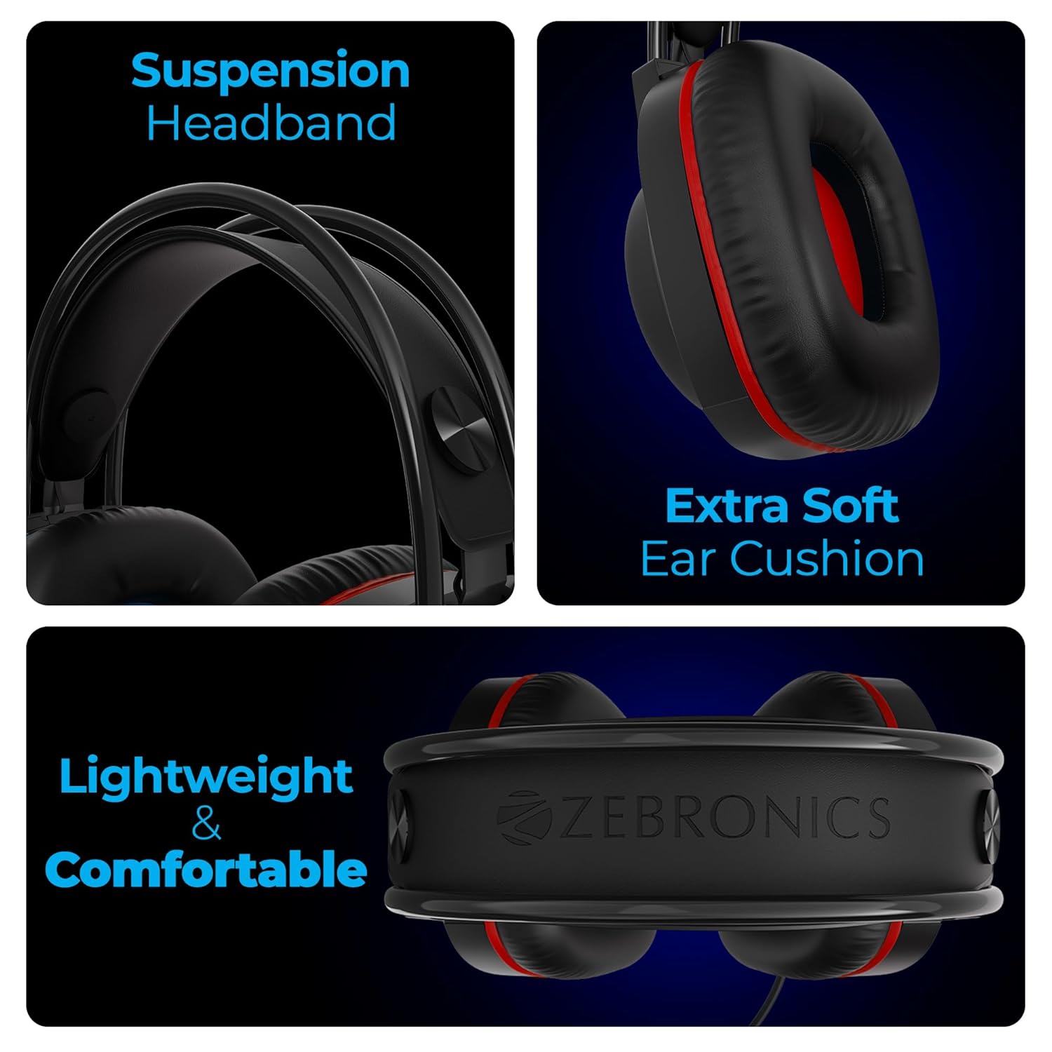 Zebronics Jet 7.1 Wired USB Gaming Headphone
