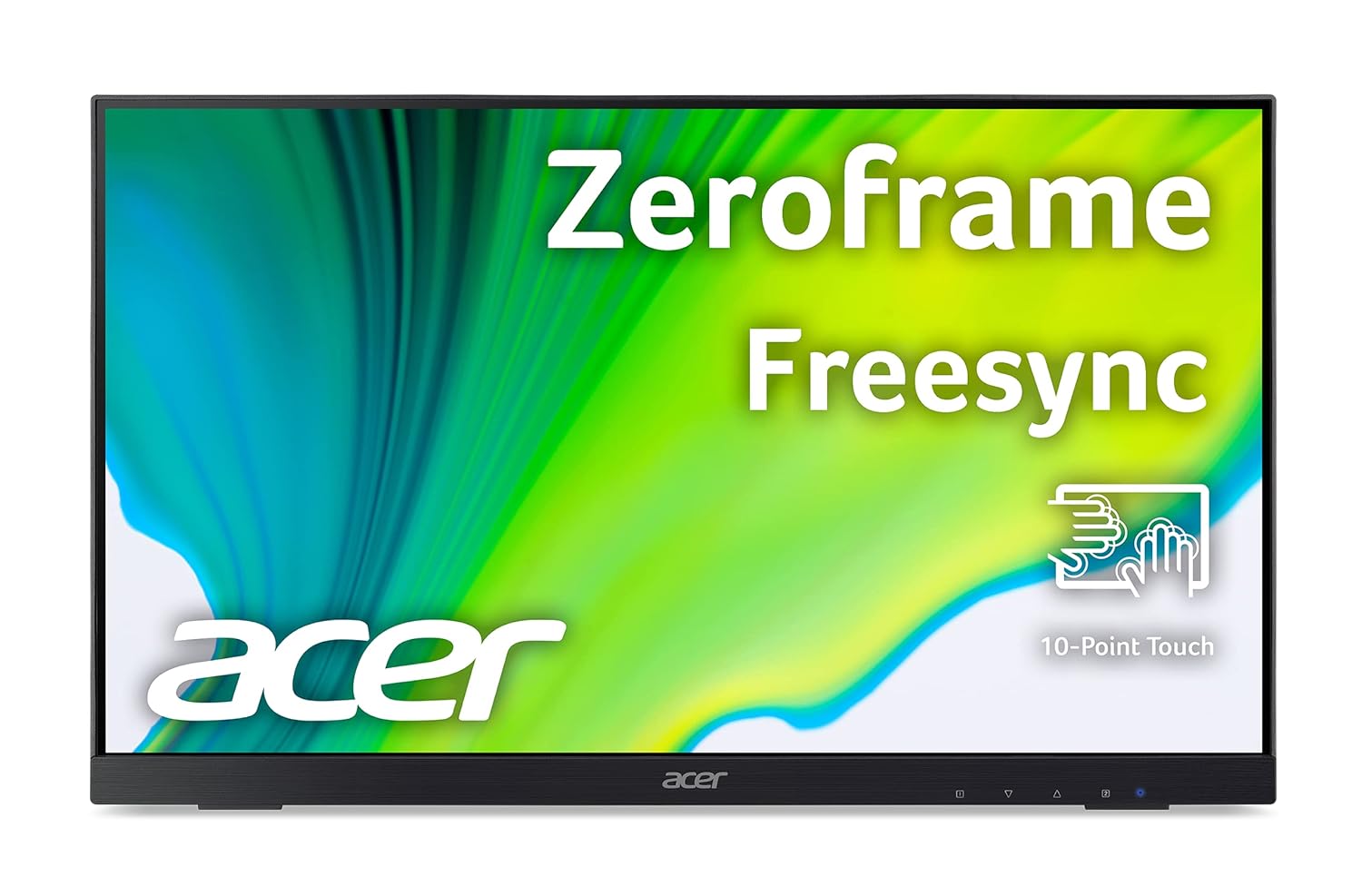 acer UT222Q 21.5 Inch Full HD IPS (1920 x 1080) 10 Point Touch Monitor with AMD FreeSync Technology 75Hz Refresh Rate 4 MS Response| Display Port, HDMI Port, VGA & USB Port,Black