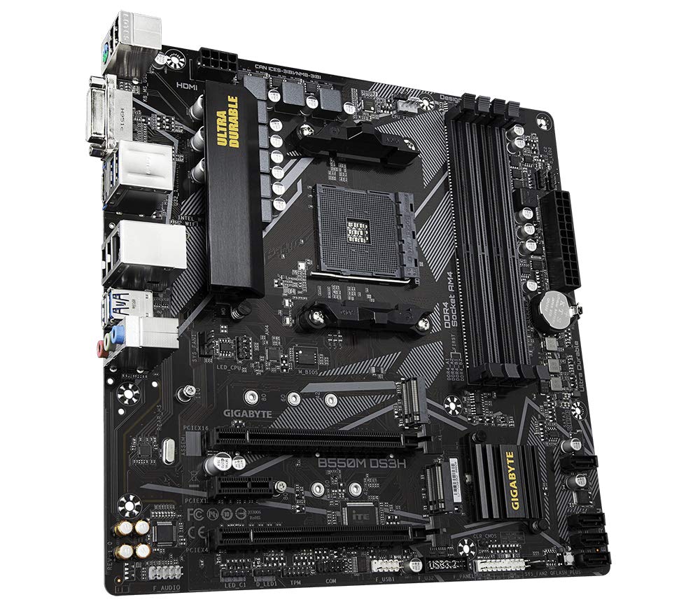 GIGABYTE B550M DS3H DDR4 AM4 Motherboard