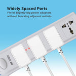 Ant Esports PS400 Power Strip with 4 Universal Socket (White) Power Strip
