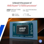 HP 15, AMD Ryzen 3 7320U (8GB DDR4, 512GB SSD) FHD, Anti-Glare, Micro-Edge, 15.6''/39.6cm, Win11, M365 Basic(1yr)* Office24, Silver, 1.59kg, fc0500AU, FHD Camera w/Privacy Shutter Laptop