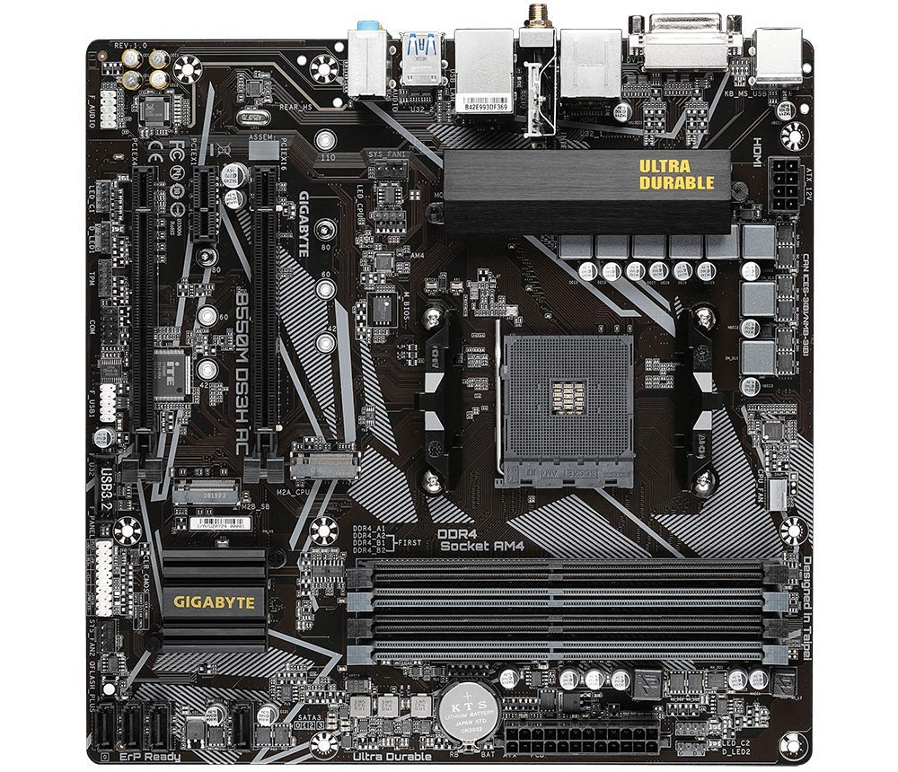 GIGABYTE B550M DS3H AC WiFi DDR4 AM4 Motherboard | Ryzen Support