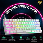 GAMDIAS HERMES E3 White RGB Mechanical Gaming Keyboard (Blue Switch)