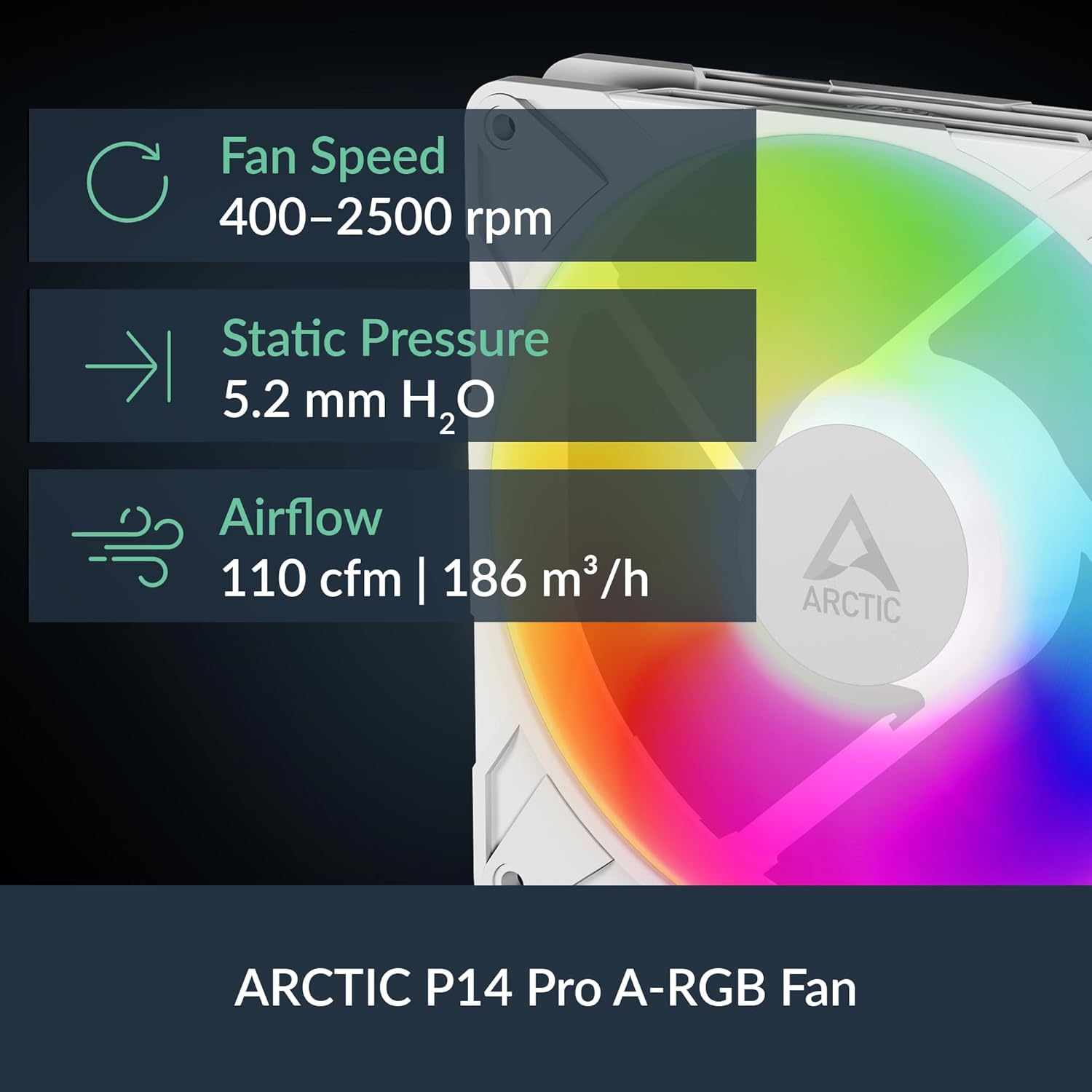 ARCTIC Liquid Freezer III Pro 420 A-RGB (White) - AIO CPU Cooler, 3 x 140 mm Water Cooling, 38 mm Radiator, PWM Pump, VRM Fan, AMD AM5/AM4, Intel LGA1851/1770 Contact Frame - White