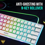 GAMDIAS HERMES E3 White RGB Mechanical Gaming Keyboard (red Switch)