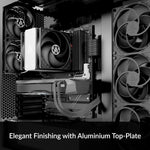 ARCTIC Freezer 36 - Single-tower CPU Cooler with push-pull, Two pressure-optimised 120 mm P fans, Fluid dynamic bearing, 200–1800 rpm, 4 Heatpipes, incl. MX-6 Thermal compound