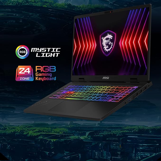 MSI Crosshair 16, Intel Series 2 Core Ultra 7 255HX, 41cm QHD+ 240Hz Gaming Laptop (16GB/1TB NVMe SSD/Windows 11 Home/NVIDIA GeForce RTX 5060, GDDR7 8GB/Cosmos Gray/2.5Kg) D2XWFKG-068IN