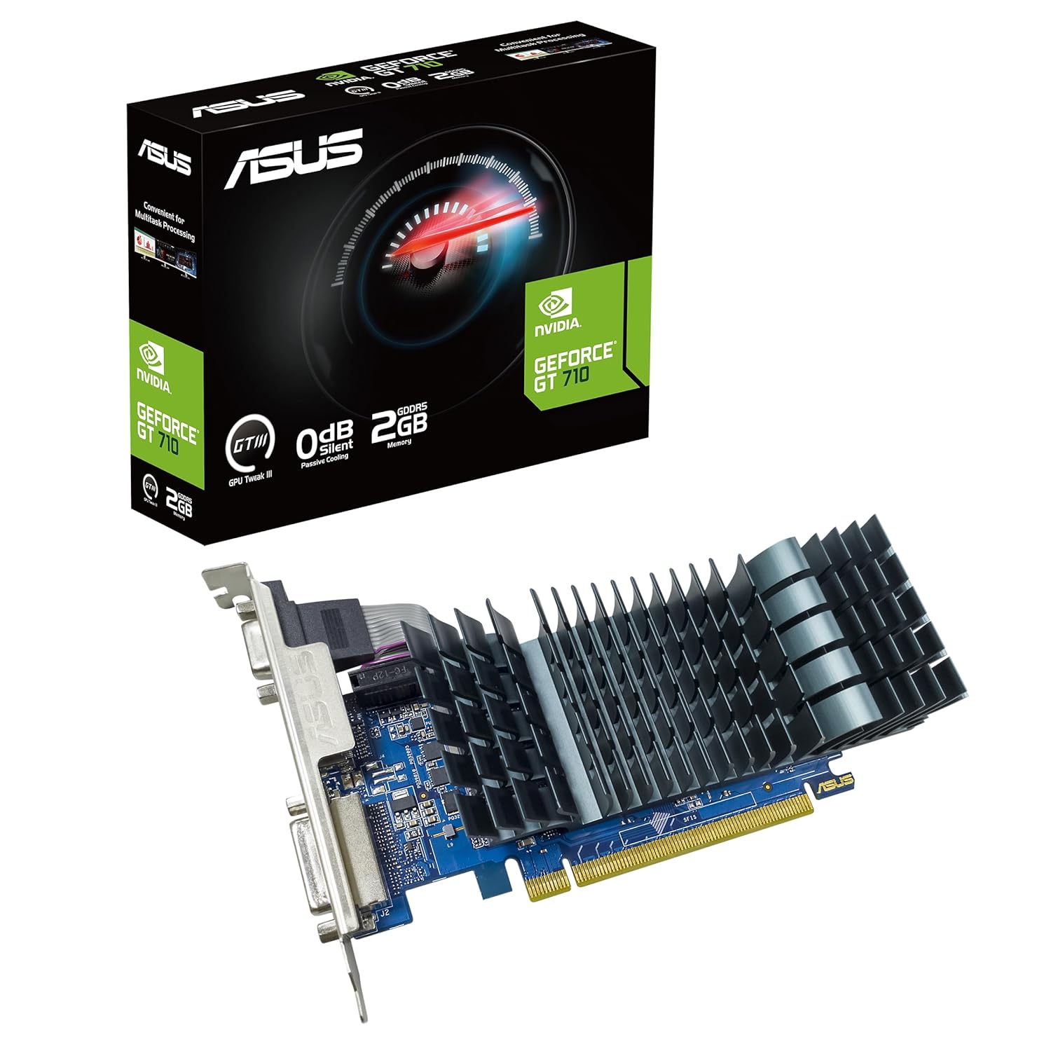ASUS GeForce GT 710 EVO 2GB GDDR5 (GT710-SL-2GD5-BRK-EVO)