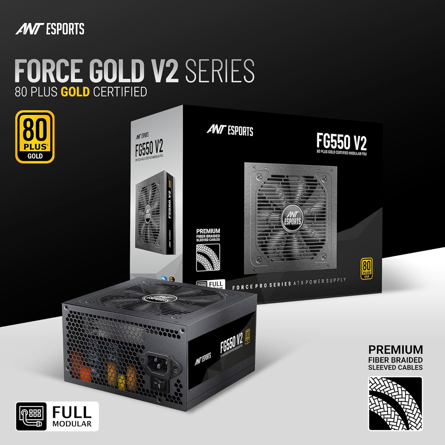 Ant Esports FG550V 550W Gaming PSU
