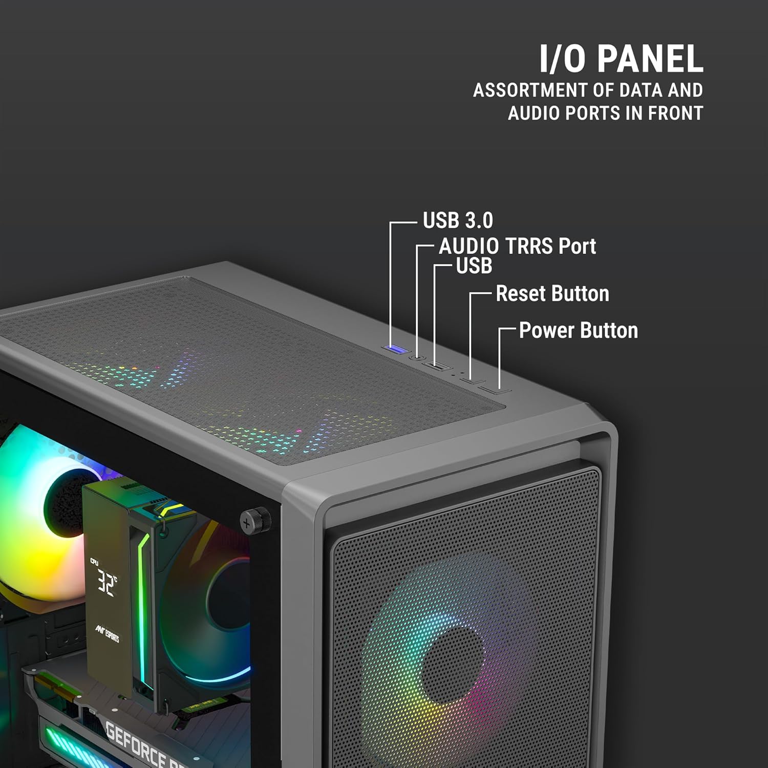ANT Esports 400 AIR Mini Gaming PC Cabinet | High Airflow