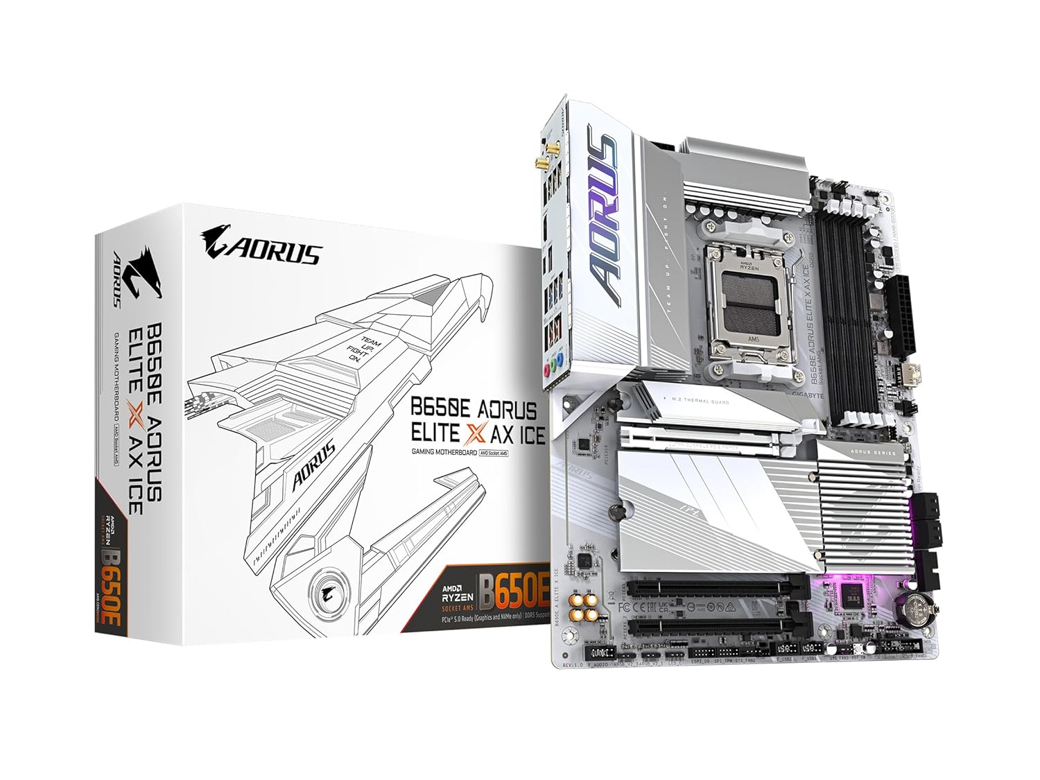 Gigabyte B650E AORUS ELITE AX Ice WiFi DDR5 AM5 Motherboard