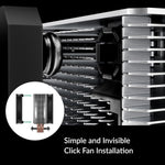 ARCTIC Freezer 36 - Single-tower CPU Cooler with push-pull, Two pressure-optimised 120 mm P fans, Fluid dynamic bearing, 200–1800 rpm, 4 Heatpipes, incl. MX-6 Thermal compound