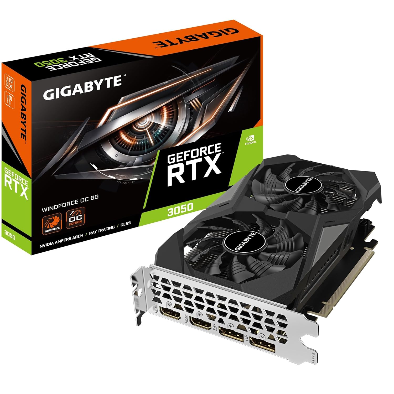 Gigabyte GeForce RTX 3050 6GB WINDFORCE OC Graphics Card