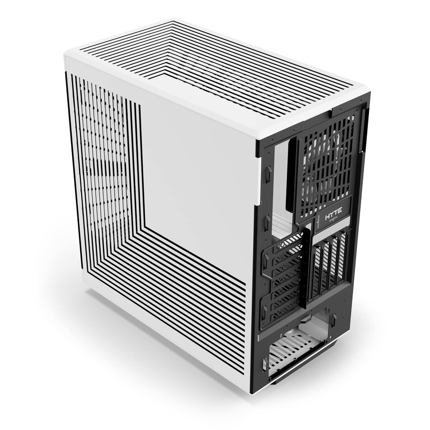 HYTE Y40 Black/White (Panda) Panoramic ATX Case