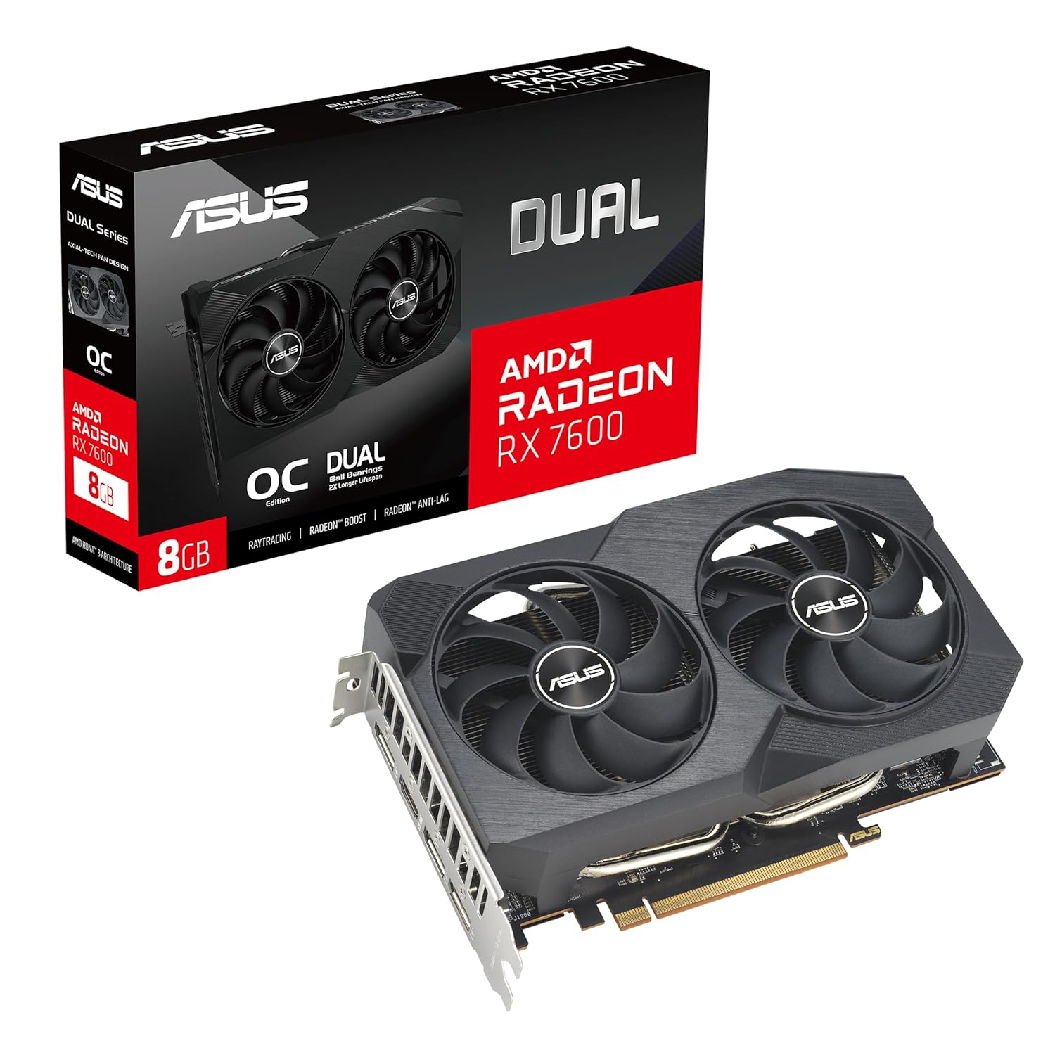 ASUS Dual Radeon RX 7600 8GB Graphics Card