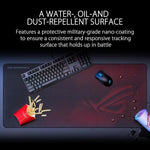 ASUS ROG Scabbard II Gaming Mouse Pad - Protective Nano Coating Surface Repels Water-Oil-Dust, Anti-Fray Flat Stitched Edges, Non-Slip Rubber Base, Optimized Surface for Smooth Glide and Comfort