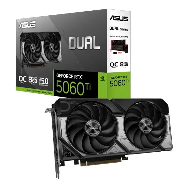 ASUS Dual GeForce RTX 5060 Ti 8GB GDDR7 OC Edition Graphics Card asus