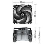 ARCTIC Alpine 17 CO Compact Intel CPU Air Cooler | LGA1851 LGA1700