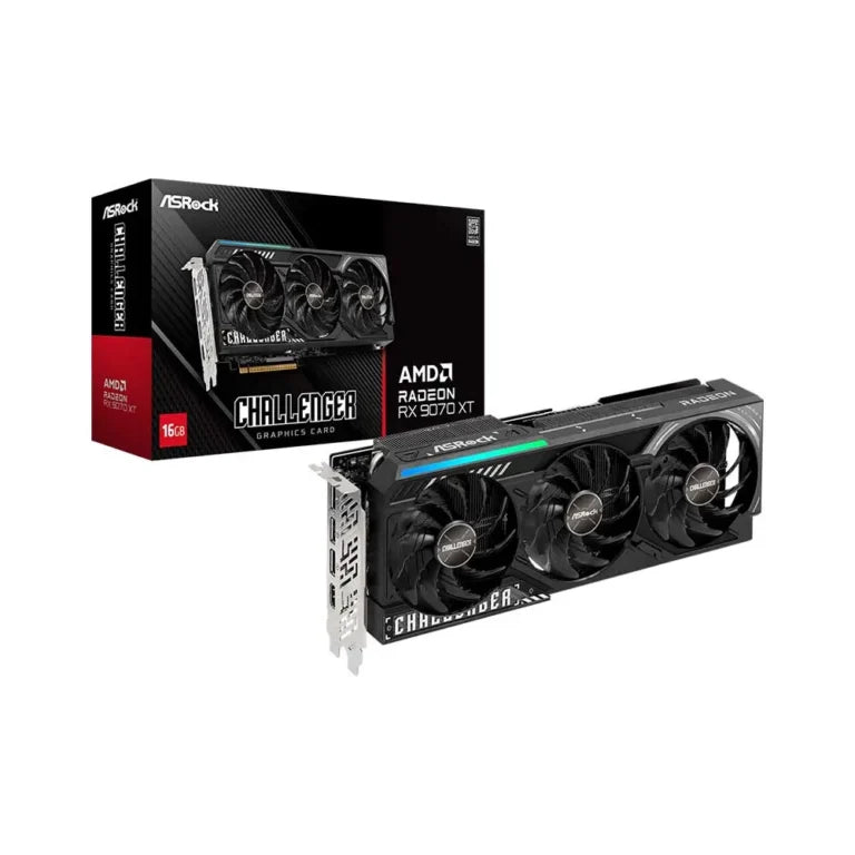 ASRock Radeon RX 9070 XT 16GB GDDR6 Challenger Graphics Card