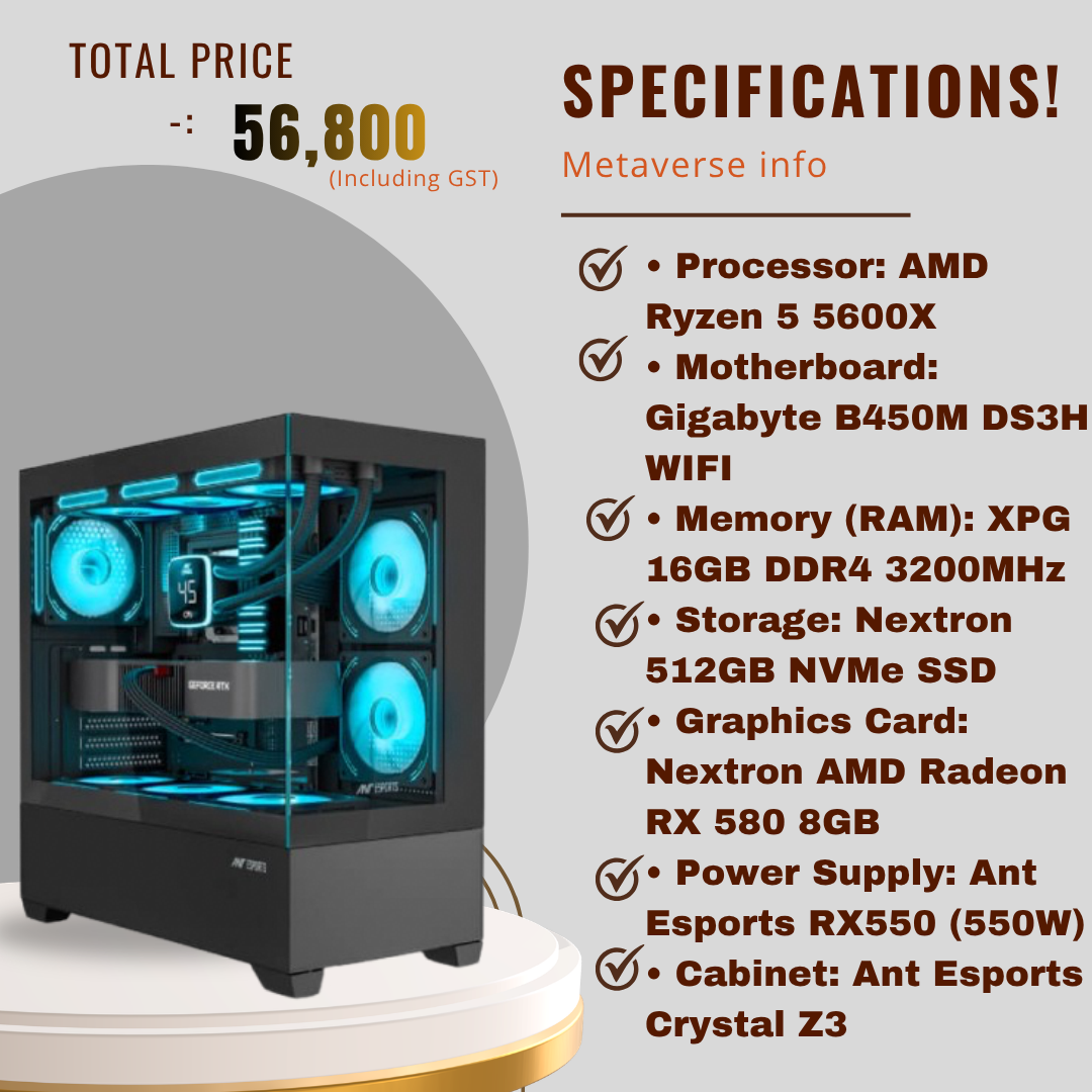 AMD RYZEN 5 5600X | GIGABYTE B450M DS3H WIFI PC