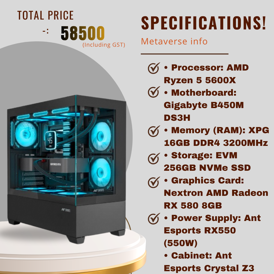 AMD RYZEN 5 5600X | GIGABYTE B450M DS3H PC