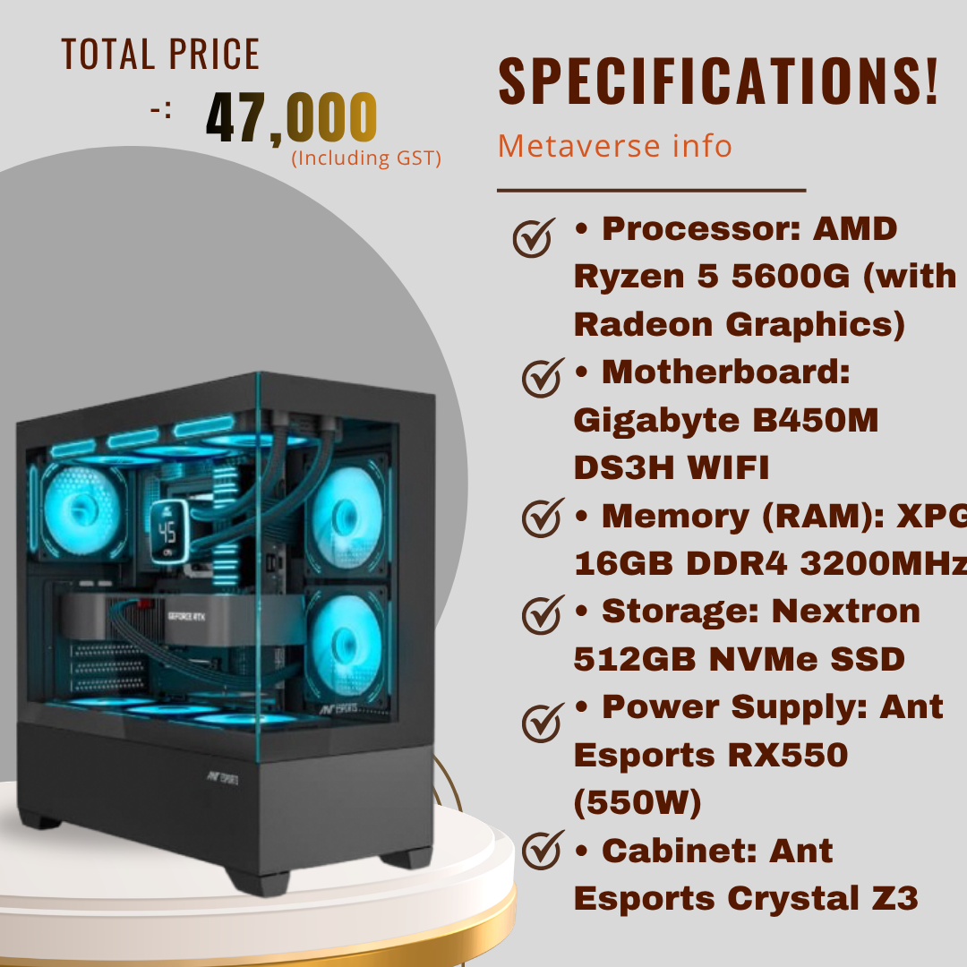 AMD RYZEN 5 5600G | GIGABYTE B450M DS3H WIFI PC