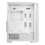 ICEMASTER Frosty Computer Case/Gaming Cabinet | Supports ATX, Micro-ATX, ITX, Motherboard | Pre- Installed 4 x 120mm ARGB Fans (White)