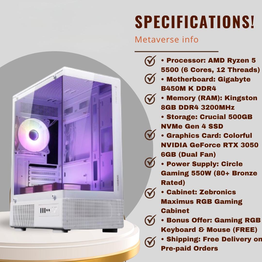 AMD RYZEN 5 5500 PC BUILD