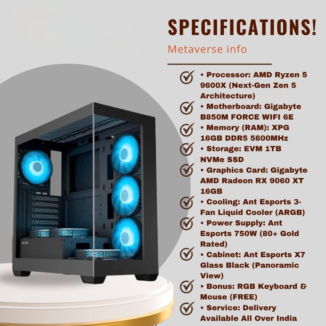 AMD RYZEN 5 9600x  PC BUILD