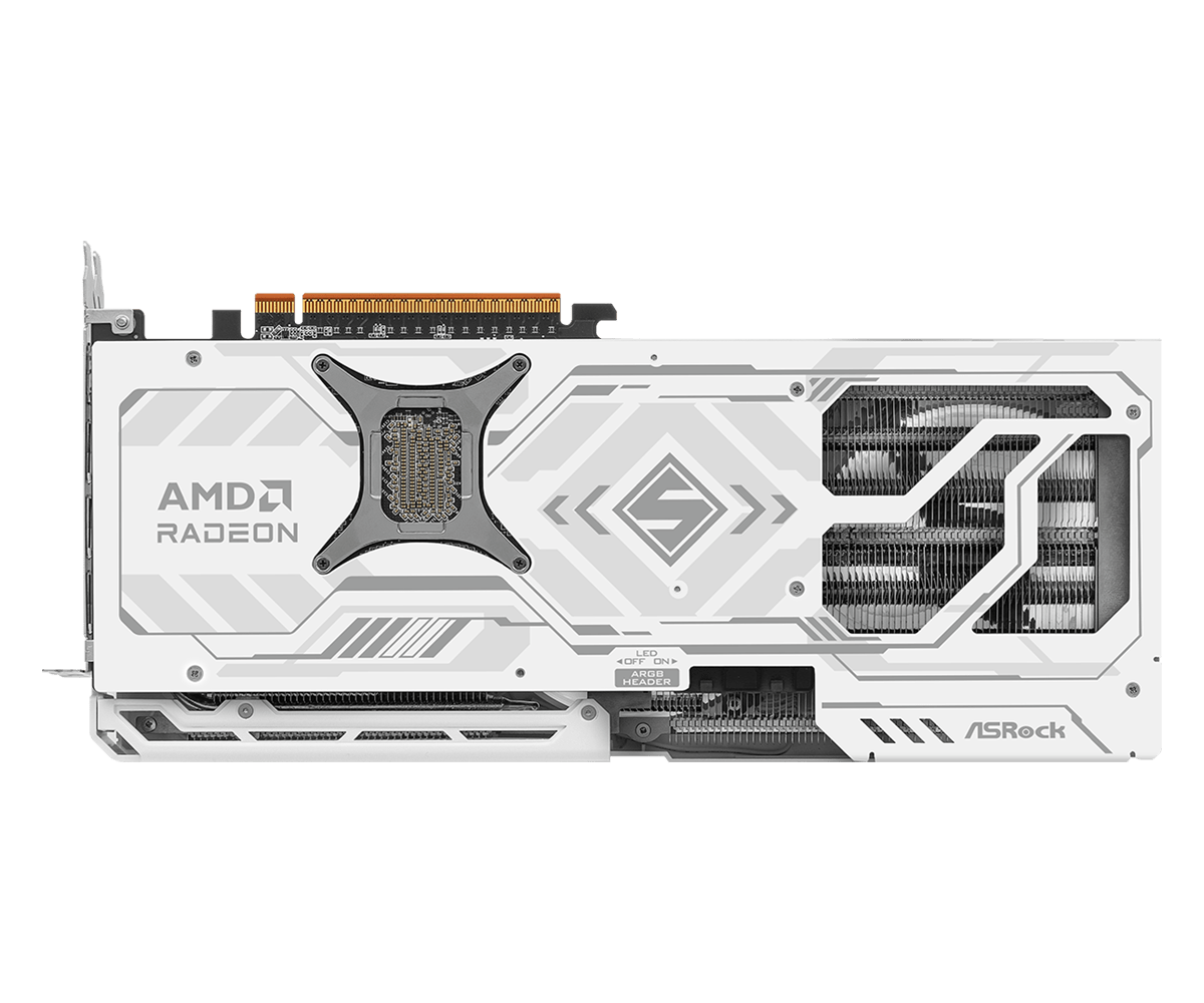 ASRock Radeon RX 9070 XT 16GB GDDR6 Steel Legend White Graphics Card