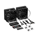 Gamdias Aeolus M3-1204R - 120mm PWM ARGB Cabinet Fan (Four Pack)